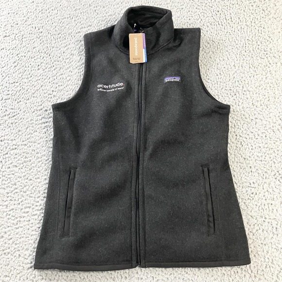 Patagonia Jackets & Blazers - Patagonia Vest Womens Large Black Better Sweater Slim Fit Full Zip 25887 BLK